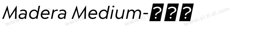 Madera Medium字体转换